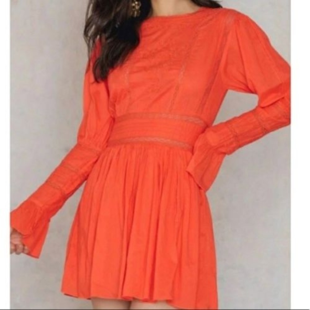 Free People Victorian Style Long Sleeve Dress